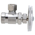 BrassCraft TR15X C 3/8" FIP x 3/8" OD Compression Chrome Plated Brass (Lead Free) Multi-Turn Angle Stop
