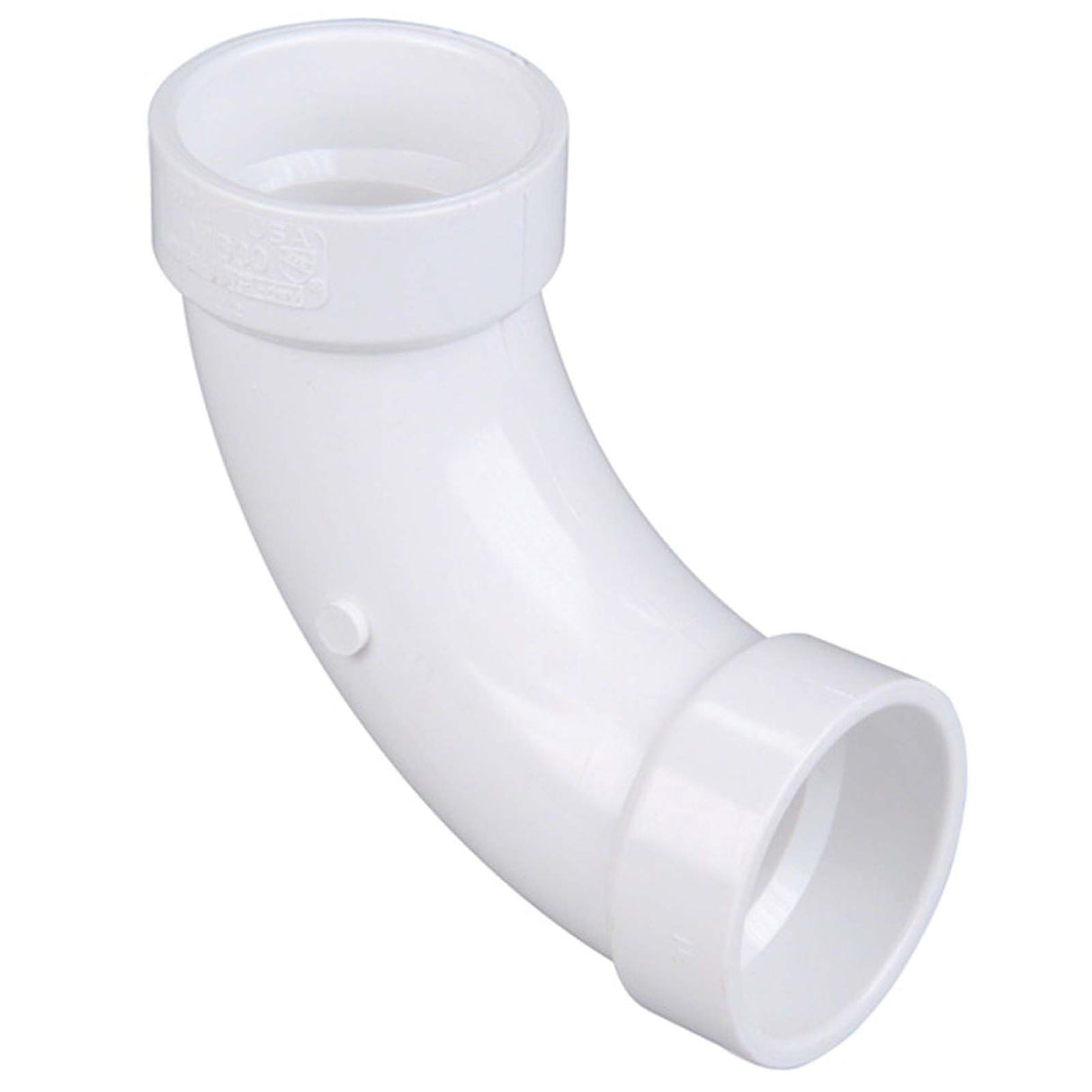 PlumbMaster Approved 59654 73815 SCH 40 Long Sweep Elbow, 90 deg, 1-1/2", Hub, PVC