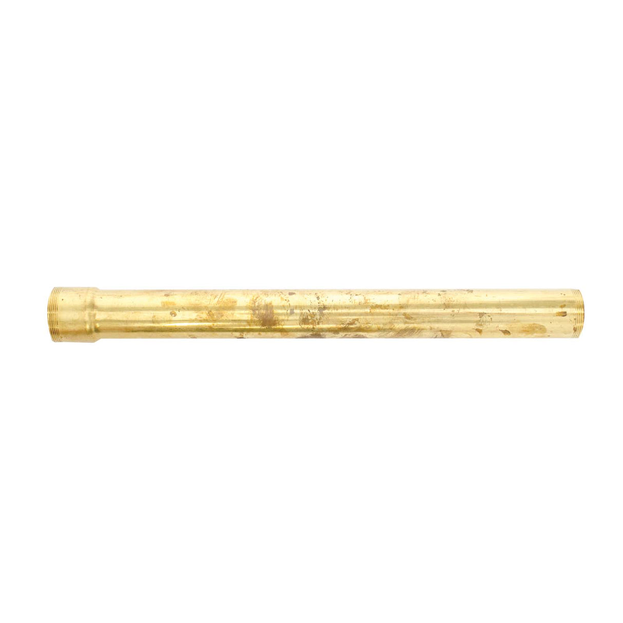 Keeney 835RBZ 17 ga Solid Brass Overflow Tube(Retail), 11-3/8"