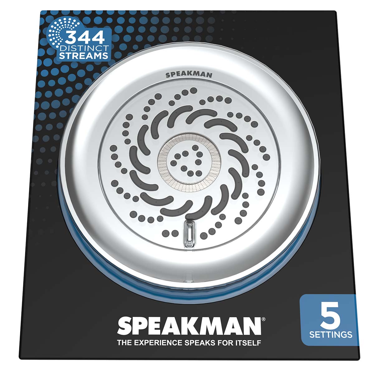 Speakman Neo Exhilaration 5-Setting Polished Chrome Low Flow Shower Head Polished Chrome Finish - 2.0 GPM