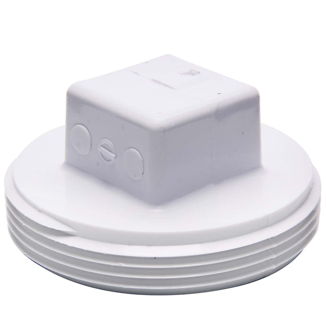 PlumbMaster Approved 59636 3-1/2" PVC Raised Square Head Cleanout Plug