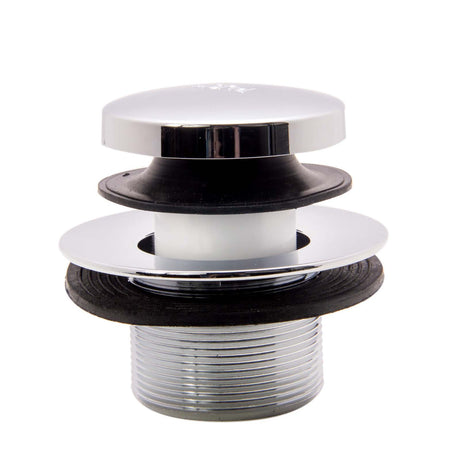 PlumbMaster Approved 39040 Chrome Plated Touch Toe Style Bath Drain Assembly Kit