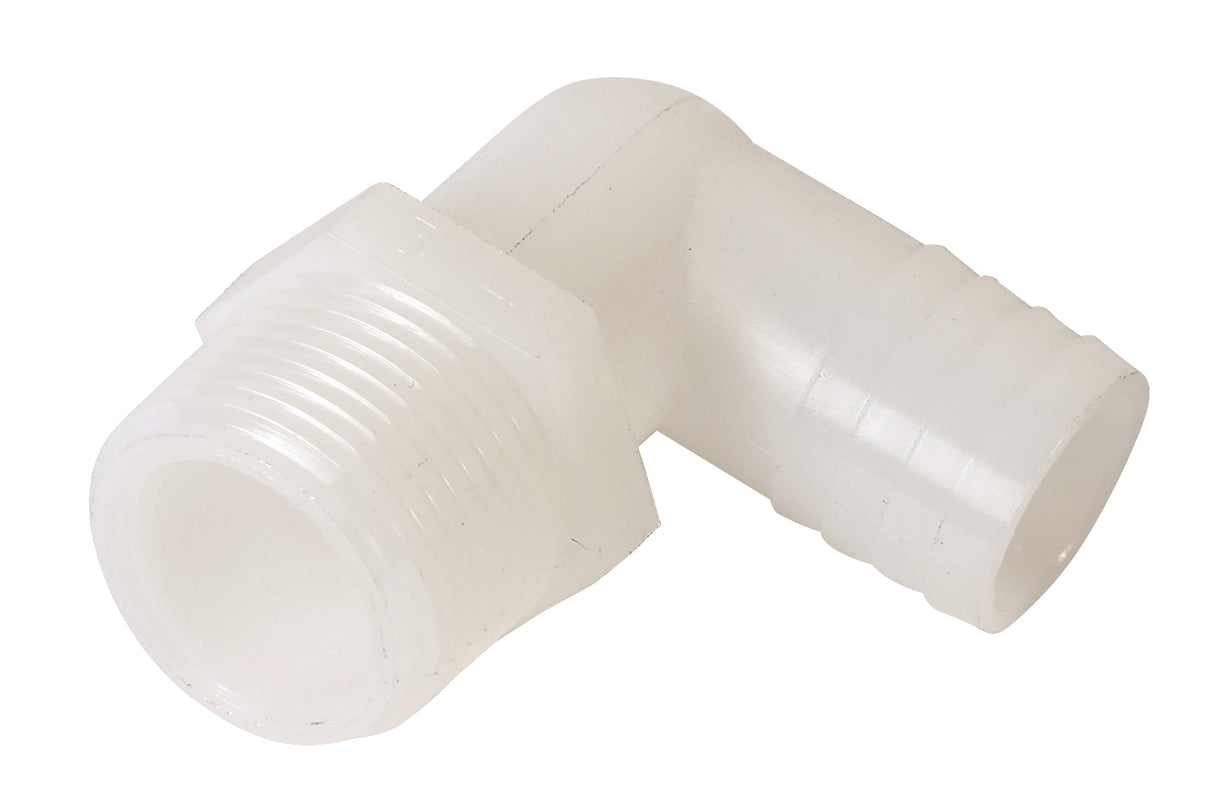 PlumbMaster Approved 52696 3/4" MIP x Barb Nylon 90 deg Elbow