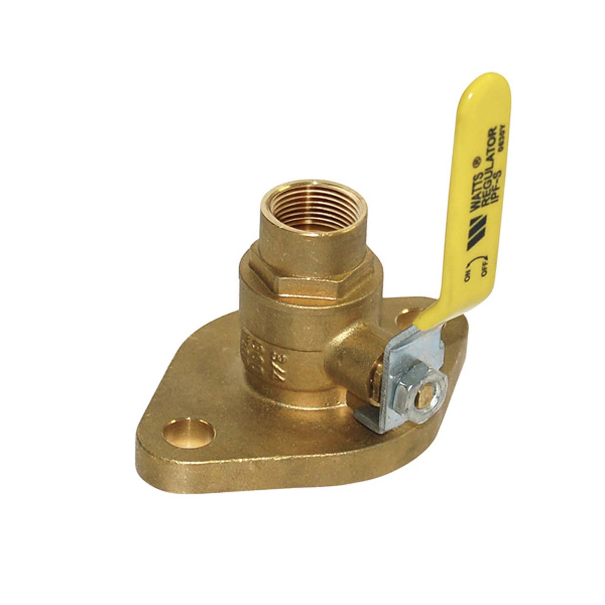 Watts 0068091 Brass Isolation Ball Valve Pump Flange, 1" NPT