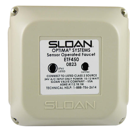 Sloan Optima 3365000 ETF-450-A Grey Control Module Assembly for Series ETF-80/ETF-880 Sloan Optima Lavatory Sensor Faucet