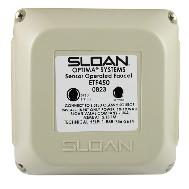 Sloan Optima 3365000 ETF-450-A Grey Control Module Assembly for Series ETF-80/ETF-880 Sloan Optima Lavatory Sensor Faucet
