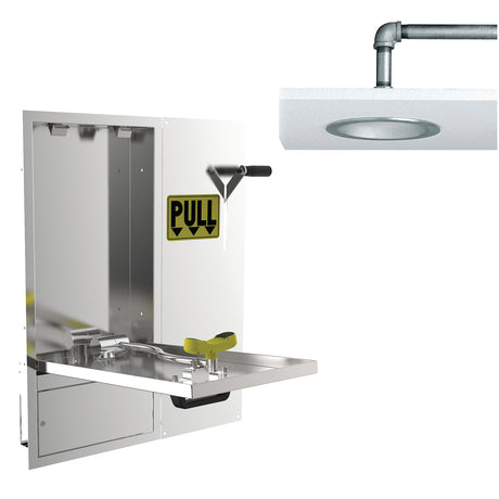 SE-575-DP-237 Wall Mounted Swing Down Laboratory Eye/face wash & Emergency Shower