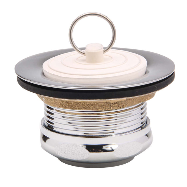 PlumbMaster Approved 97039 2" Opening Triple Chrome Plated Heavy Wrought Brass Flat Sink Strainer (Retail)