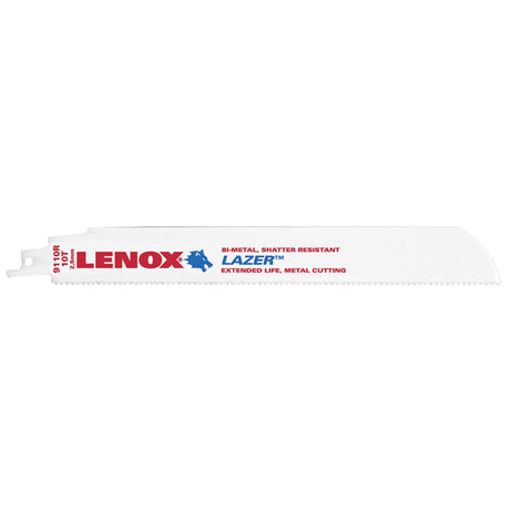 Lenox 201769110R 9" 10TPI Reciprocating Saw Blade, Lazer, Metal (5 pack)
