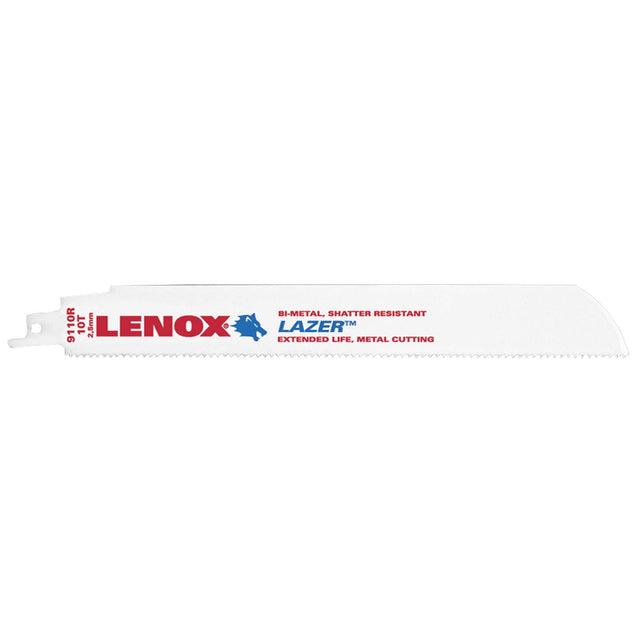 Lenox 201769110R 9" 10TPI Reciprocating Saw Blade, Lazer, Metal (5 pack)