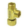 PlumbMaster Approved 88605NL 3/8" x 3/8" x 1/4" Brass Icemaker Stop Adapter