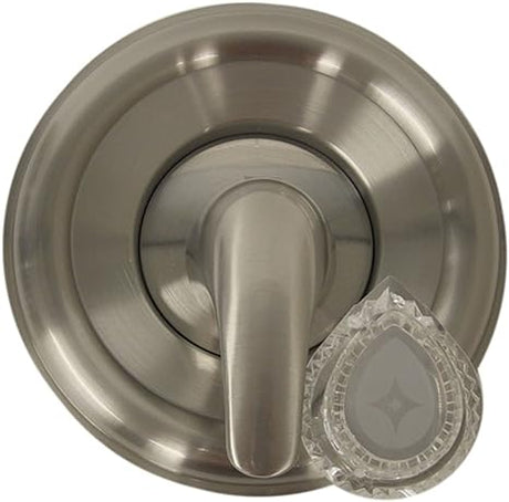 Danco 10002 Trim Kit, for Use with Moen Tub and Shower Faucets, Plastic, Brushed Nickel, Single-Handle Valve