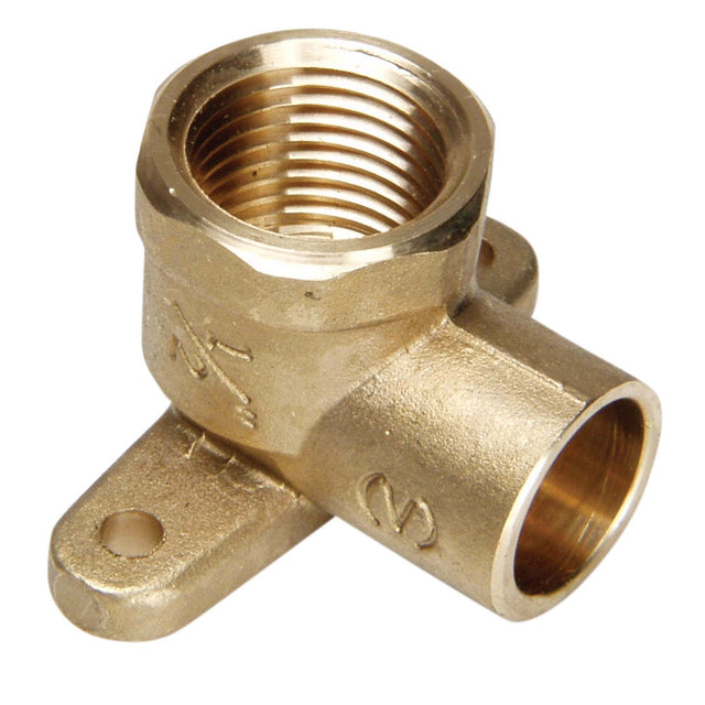 1/2" C x FIP Cast Brass 90 deg Drop Elbow