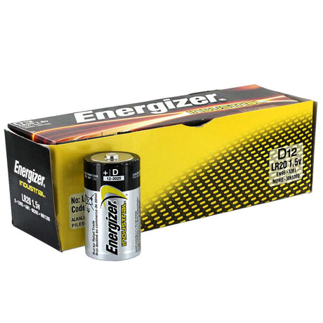 Energizer Eveready EN95 Non-Rechargeable Alkaline Battery (12/Pack), 1.5 V, D Size, 20.5 Ah