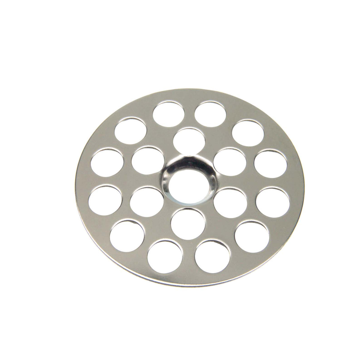 PlumbMaster Approved 36428 1-1/2" OD Chrome Plated Brass Flat Sink Strainer