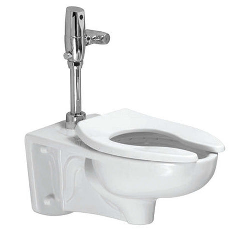 Afwall FloWise White Vitreous China Retrofit Flushometer Toilet, 1.28 - 1.6 GPF
