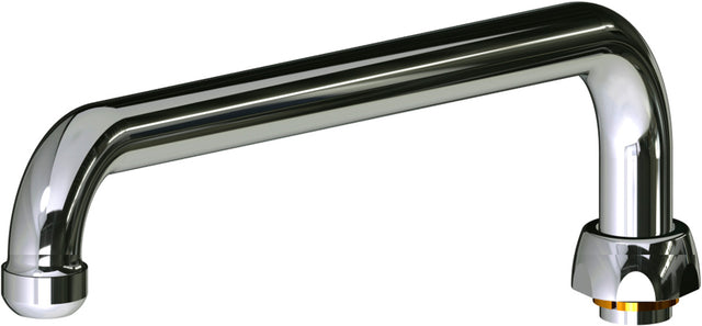 Chicago Faucets L12E1JKABCP L-Type 360 deg Swing Spout, 12" Reach, 2-3/8" Height