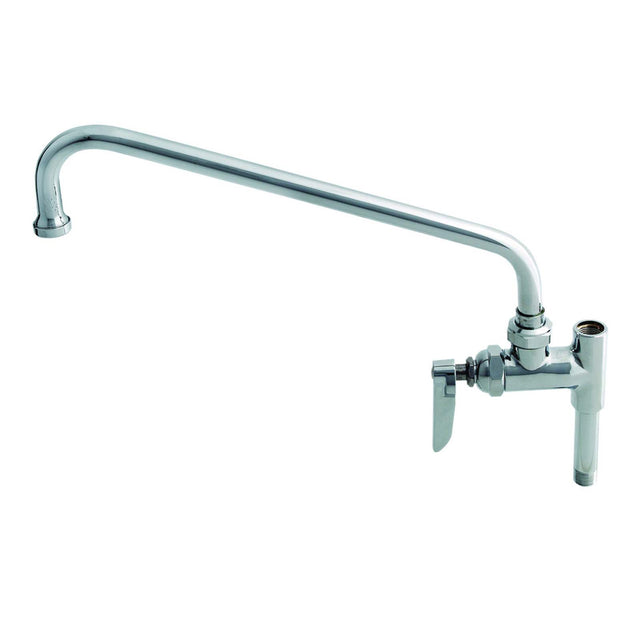 T&S B-0156 Brass Single Hole Add-On Faucet, 8.91 gpm, Polished Chrome