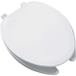 Bemis 175 Open Front Elongated Plastic Toilet Seat with Cover, White