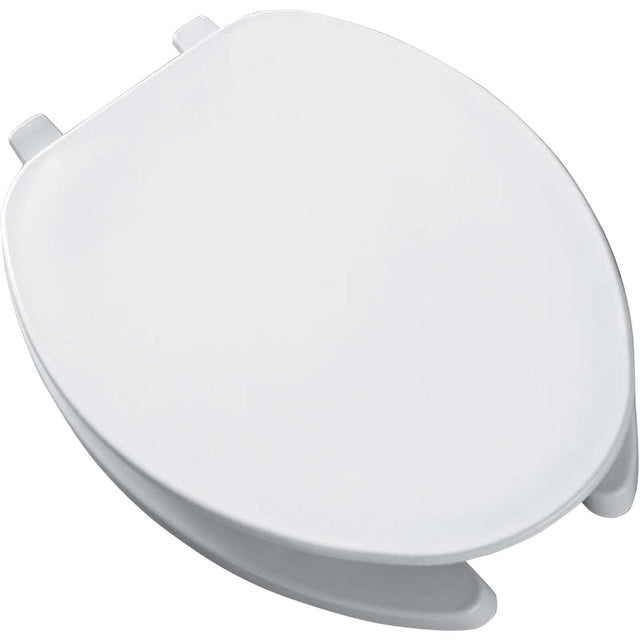 Bemis 175 Open Front Elongated Plastic Toilet Seat with Cover, White
