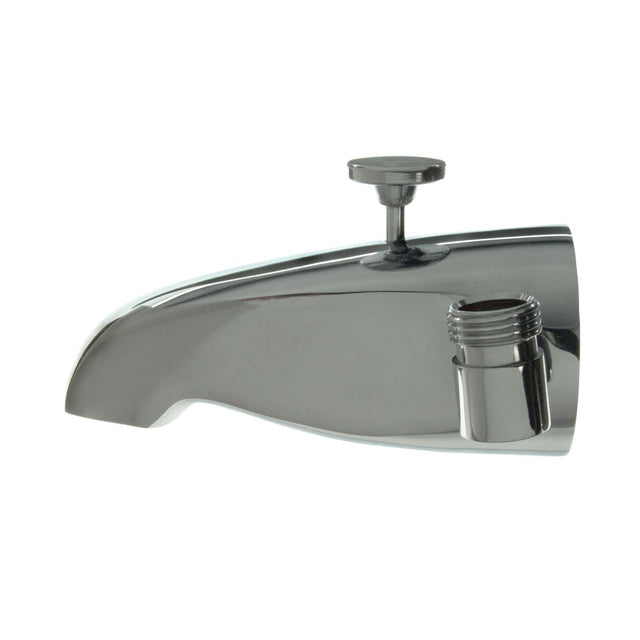 PlumbMaster Approved 34230 289 Cast Brass Bath Spout with Diverter (Boxed), 1/2" MIP, Chrome Plated
