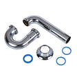 Dearborn 704DFBN-1 1-1/2" P-Trap w/Rod Bra Nuts 17ga,W/Flange, CH