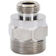 T&S B-0412-M Polished Chrome Plated Brass Rigid to Swivel Conversion Adapter, 1-20 UN Male Swivel x 3/8" MNPT