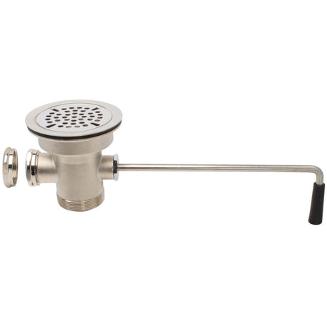 T&S Brass B-3952-M Brass Waste Drain Valve with 3-1/2" Opening Twist Handle