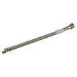 PlumbMaster Approved S381248 3/8" Compression x 1/2" IPS x 48" L Chrome Plated Stainless Steel Water Connector