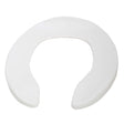 300ccss White Centoco 300ccss 300 Series Heavy-Duty Open Front Round Solid Plastic Toilet Seat Without Cover, White