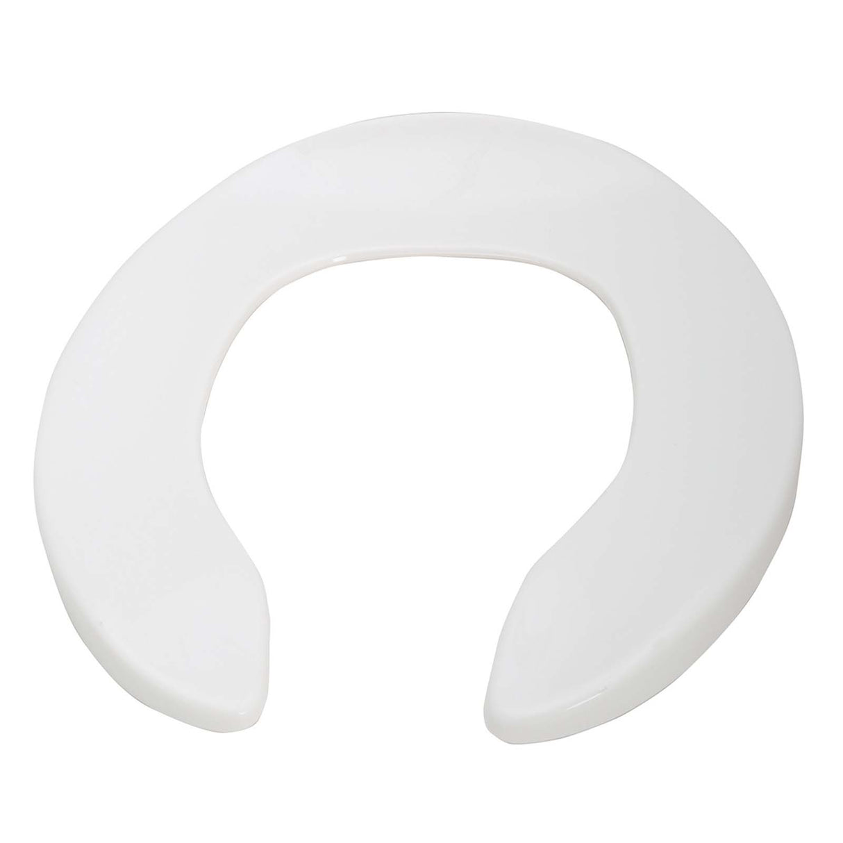 300ccss White Centoco 300ccss 300 Series Heavy-Duty Open Front Round Solid Plastic Toilet Seat Without Cover, White