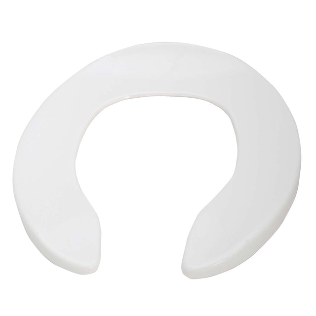 300ccss White Centoco 300ccss 300 Series Heavy-Duty Open Front Round Solid Plastic Toilet Seat Without Cover, White
