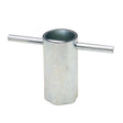 PlumbMaster Approved 60607 Stamped Steel Hot Water Heater Element Wrench, 3-5/8"
