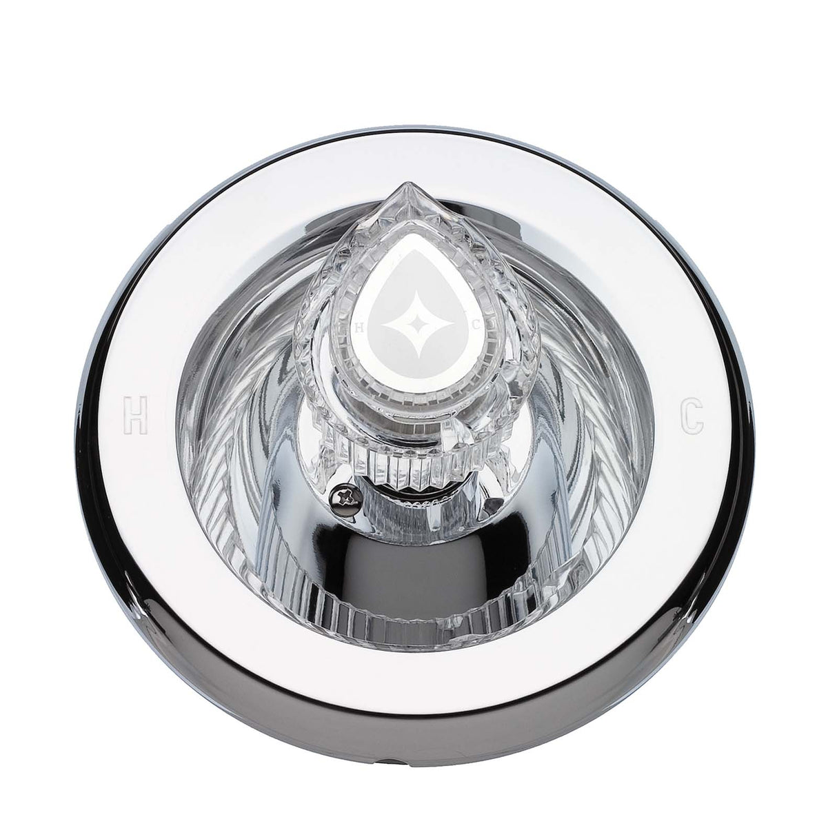 PlumbMaster Approved 28961 Chrome Metal Transfer Valve Trim Kit Less Diverter Hole (Generic), 4-9/32" For Moen Posi-Temp or Moentrol valve