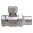 BrassCraft SR15X C 3/8" FIP x 3/8" OD Compression Chrome Plated Brass (Lead Free) Encore Multi-Turn Angle Stop