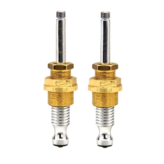 PlumbMaster Approved 10935 St-76xwb Right Hand Hot & Cold Stem with Bonnets (Pair) For American Standard Re-Nu Bath Old Style Faucets