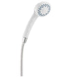 White Plastic Hand Shower without Push-Button, 2.5 GPM