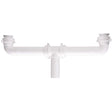 Keeney 222W 1-1/2 x 16" Polypropylene Plastic Center Outlet Continuous Waste White