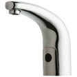 Chicago Faucets 116.211.AB.1 Hytronic BatterybPowered Deck Mount IR Faucet, Single Hole, Chrome, Internal Temperature Control