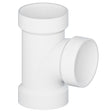 Tigre 400-3465 3" Hub PVC SCH 40 Straight Sanitary Tee White