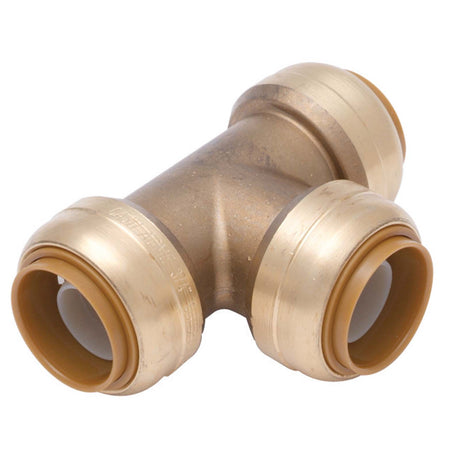 U360LF 3/8" Push-Fit SharkBite Brass Tee