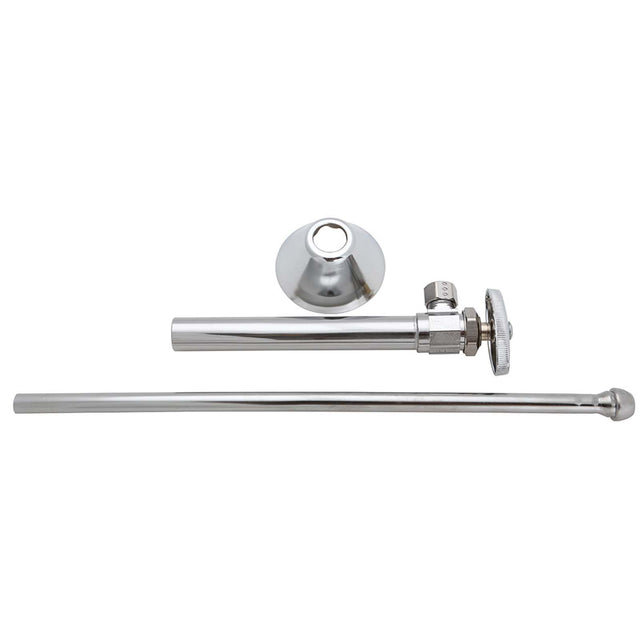 BrassCraft CS400AX C 1/2" x 3/8" Chrome Plated Brass (Lead Free) Encore Multi-Turn Faucet Supply Stop Kit