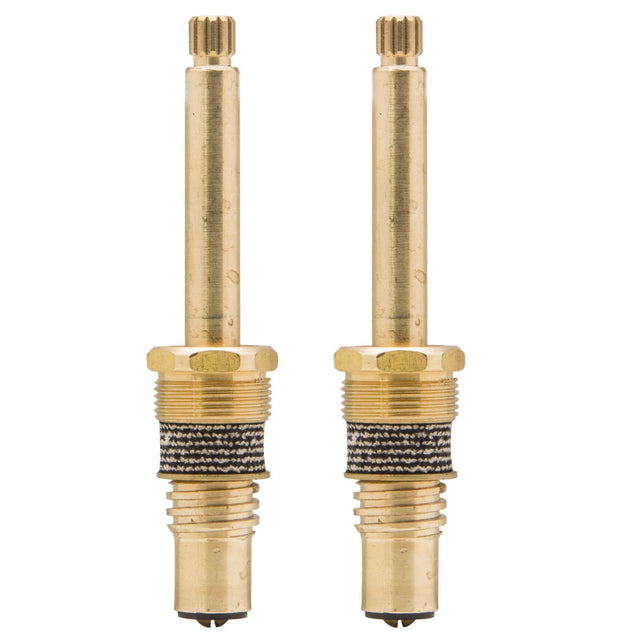PlumbMaster Approved 10204NL Cr-16xwb No-Lead Right Hand Hot & Cold Stem with Bonnets (Pair) For Crane Faucet
