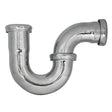 PlumbMaster Approved 54915 1-1/2" 17 Gauge Brass Repair Trap without Cleanout Plug Chrome Plated
