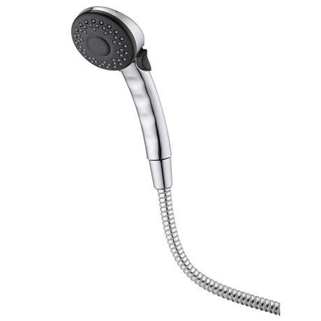 Chrome Plastic Hand Shower with Push-Button, 2.5 GPM
