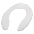 500ccss White Centoco 500ccss 500 Series Heavy-Duty Open Front Elongated Solid Plastic Toilet Seat Without Cover, White
