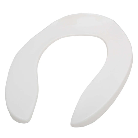 500ccss White Centoco 500ccss 500 Series Heavy-Duty Open Front Elongated Solid Plastic Toilet Seat Without Cover, White