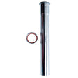 Keeney 7906PC 1-1/2 x 12" Slip-Joint Polished Chrome 17 Gauge Brass Extension Tube