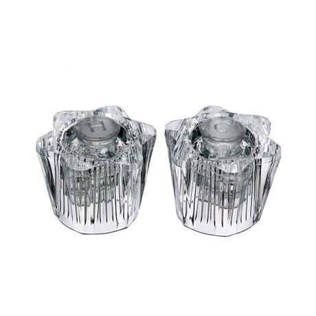 PlumbMaster Approved 20431 SW-8H Clear Acrylic Handle Pak (Pair, OEM)