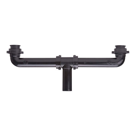 Watts 230-291616101 1-1/2 x 16" Polypropylene Plastic Center Outlet Continuous Waste Black